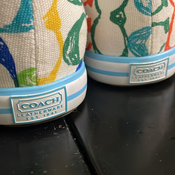 COACH Dawnell 8M Multi-Color Signature Sneaker Tennis Shoes F2460/C05 - Picture 8 of 10